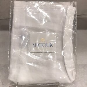 Matouk Porto Boudoir Linen White Sham